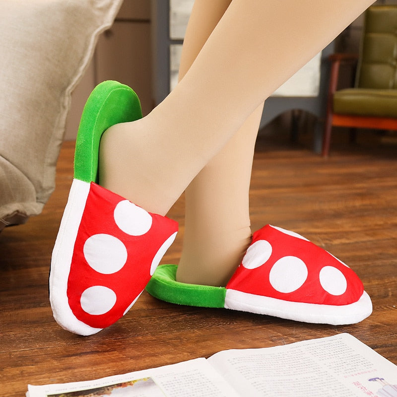 Piranha Plant Plush Slippers