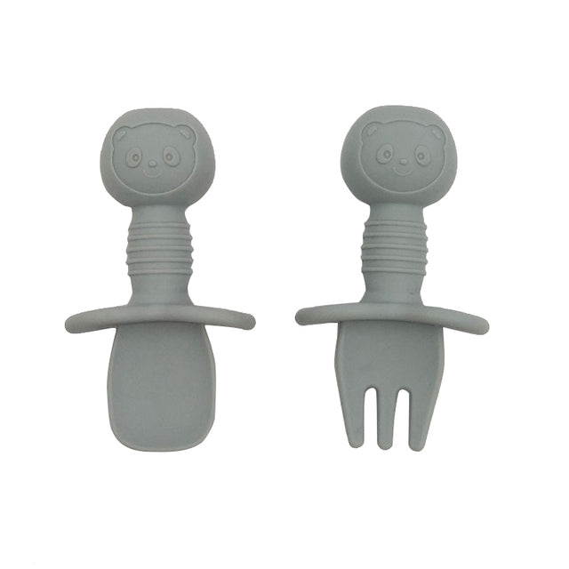 Baby Silicone Fork and Spoon Set